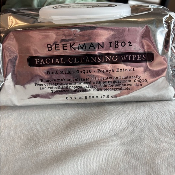 Beekman 1802 Facial Cleansing Wipes • 100 COUNT• Beekman Skincare • New Skincare - Picture 4 of 4